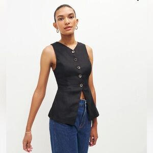 Reformation Aspen Linen Top